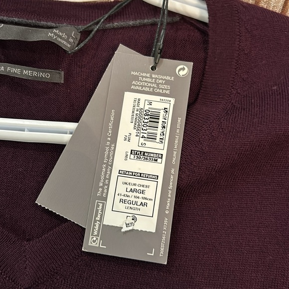 Men’s Merino wool sweater - Picture 3 of 3